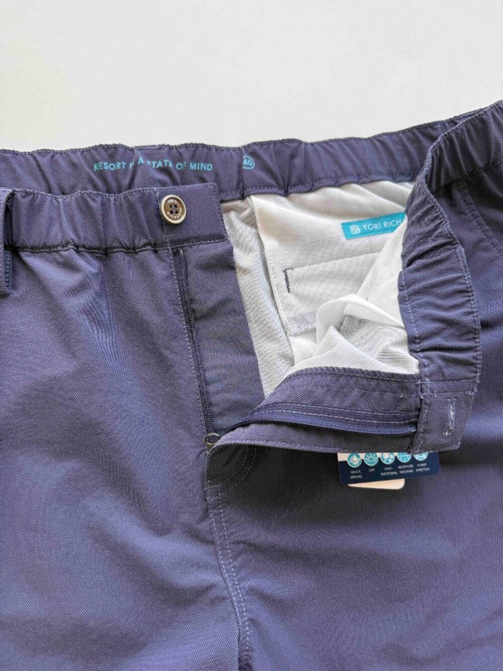 TORI RICHARD R & R Shorts Men's Size 40 Navy - Picture 6 of 11